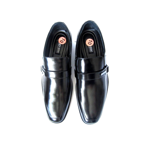 Stacy Adams ABRAM Mens Black 20186-001 Slip Resistant Slip On Dress Shoes 10 M - Picture 4 of 12